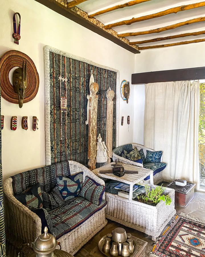 African inspired interior at the african heritage house
