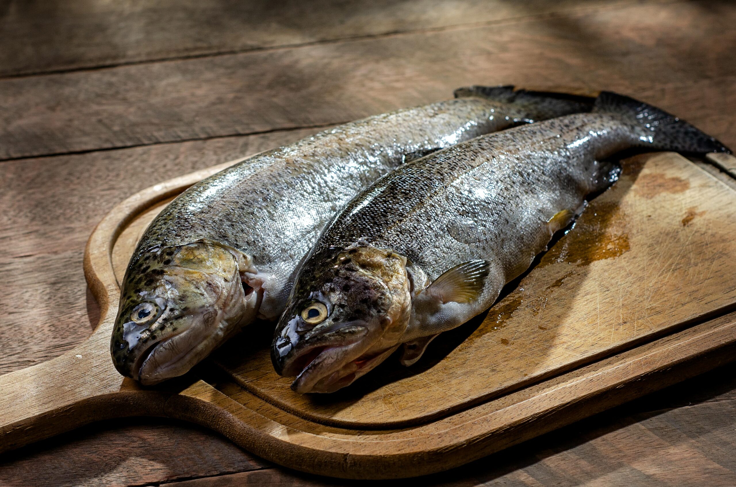 Fresh Rainbow Trout fish at the Trout Tree Restaurant