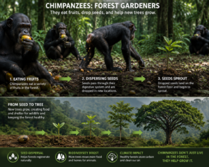 the picture shows why primates are important for biodiversity