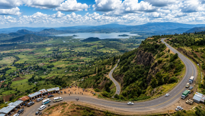 The Nairobi-Naivasha road is one of the most scenic roads in Kenya