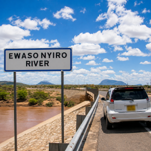 The Nanyuki-Samburu road, crossing the Ewaso Nyiro marks the entry to Samburu National Park, making it be among the scenic roads in Kenya