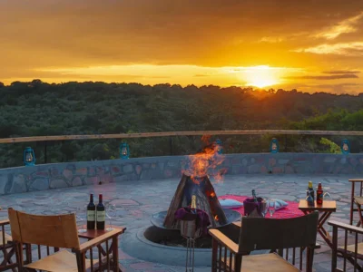 bush sundowner at mara elatia camp - masai mara kenya