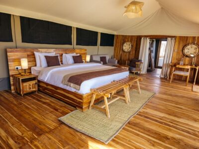 Room interior at African Kongoni Camp Tanzania