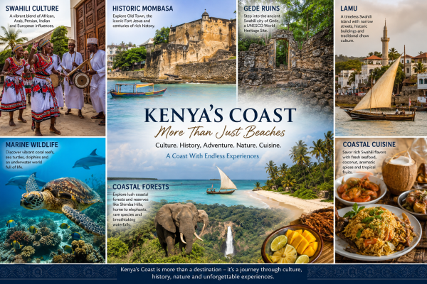 Why Kenya’s Coast Is an Amazing Experience Beyond Beaches: Culture, Wildlife, History and Adventure