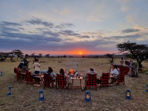 Sundowner in the bush
