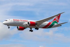 Kenya Airways, among the common servers of flights in Kenya