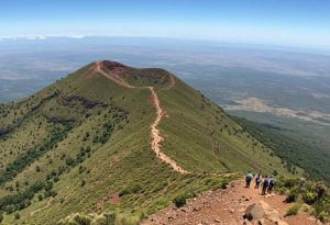 Backpacking in Kenya, hiking adventure at Mount Longonot