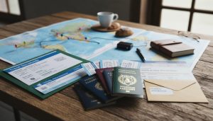 Travel documents prepared before visiting Kenya, under the new Kenya travel health insurance requirements